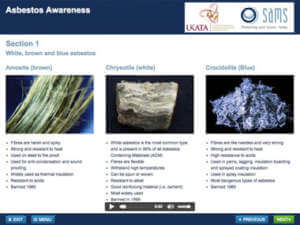 asbestos awareness course page screenshot download your certificate immediately
