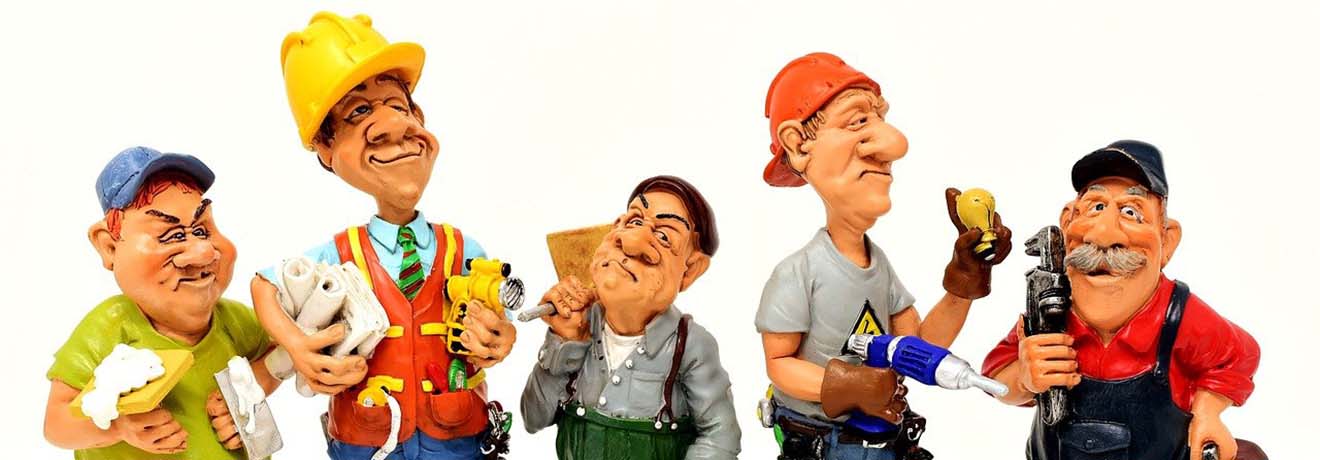 different kinds of construction worker