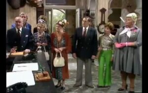 Fawlty Towers fire drill scene