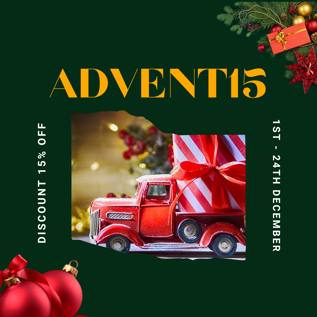 Christmas promo - Get 15% off with ADVENT15