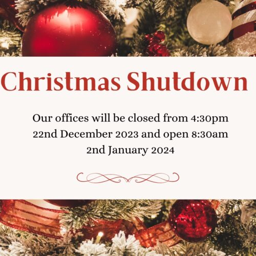 Christmas Shutdown