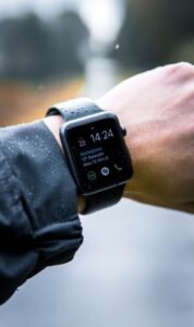 How are smart watches contributing to health and safety in construction?