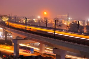 skyline in indian city